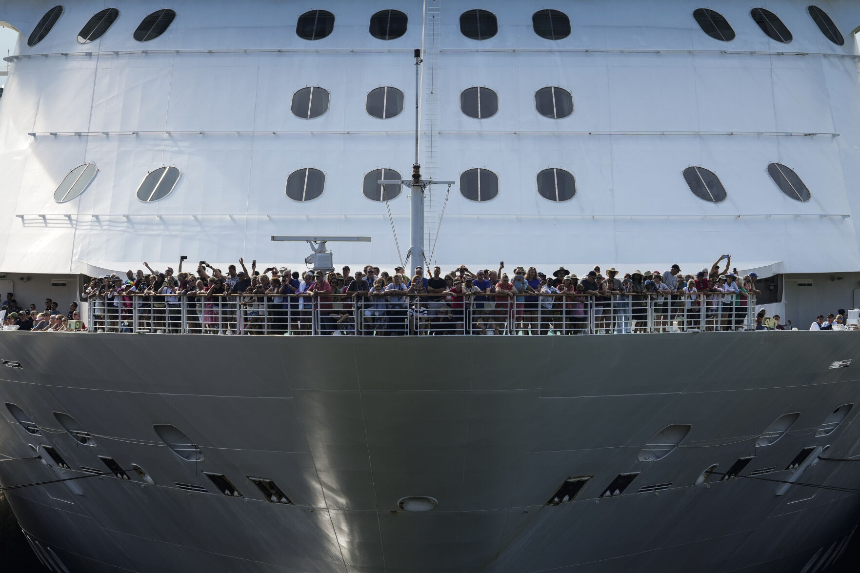 APTOPIX Panama Canal Cruise Ship